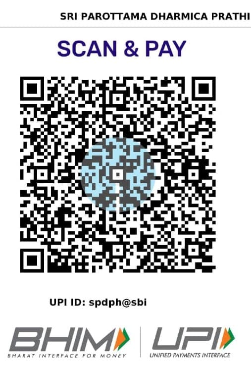 Scan & Pay — UPI QR code for Sri Parottama Dharmica Prathisthana